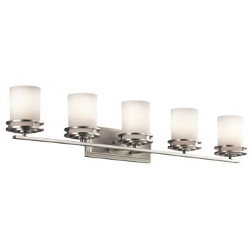 Hendrik Five Light Bath in Brushed Nickel by Kichler
