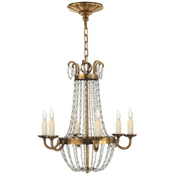 Paris Flea Market  Chandelier in Antique-Burnished Brass by Visual Comfort Signature