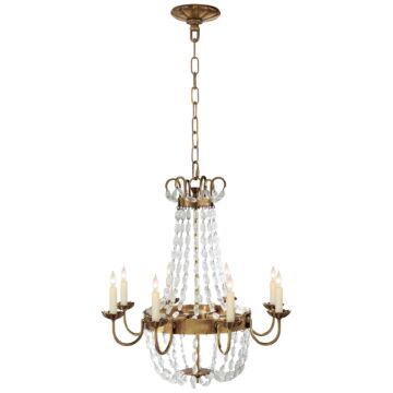 Paris Flea Market  Chandelier in Antique-Burnished Brass by Visual Comfort Signature