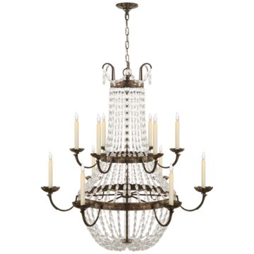 Paris Flea Market  Chandelier in Sheffield Silver by Visual Comfort Signature