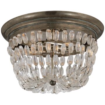 Paris Flea Market  Flush Mount in Sheffield Silver by Visual Comfort Signature