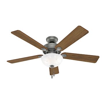 Swanson 2-Light 52" Ceiling Fan in Matte Silver