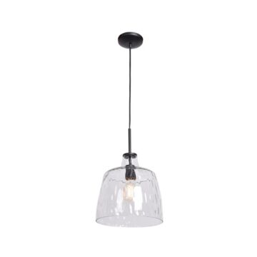 Clear One Light Pendant in Black by Access