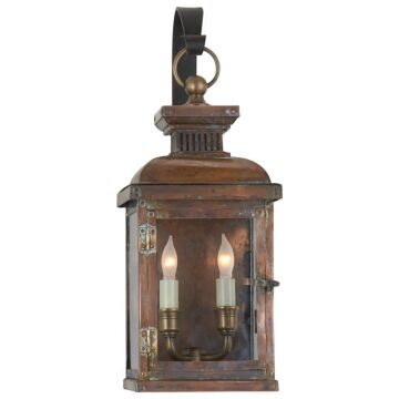 Suffork  Wall Lantern in Natural Copper by Visual Comfort Signature