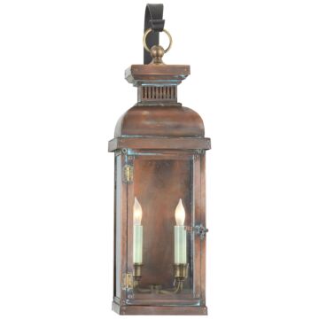 Suffork  Wall Lantern in Natural Copper by Visual Comfort Signature