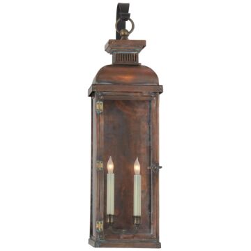 Suffork  Wall Lantern in Natural Copper by Visual Comfort Signature