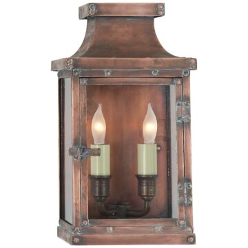 Bedford  Wall Lantern in Natural Copper by Visual Comfort Signature
