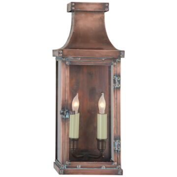 Bedford  Wall Lantern in Natural Copper by Visual Comfort Signature