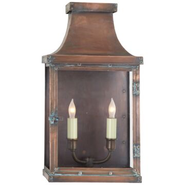 Bedford  Wall Lantern in Natural Copper by Visual Comfort Signature
