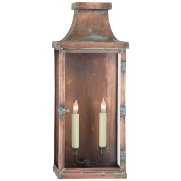 Bedford  Wall Lantern in Natural Copper by Visual Comfort Signature
