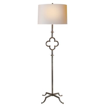 Quatrefoil  Floor Lamp in Aged Iron by Visual Comfort Signature