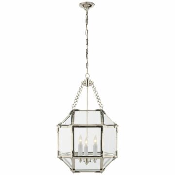 Morris  Lantern in Polished Nickel by Visual Comfort Signature