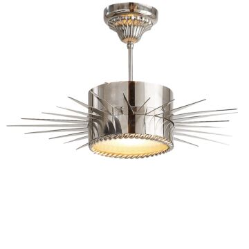 Soleil  Semi Flush Mount in Polished Nickel by Visual Comfort Signature