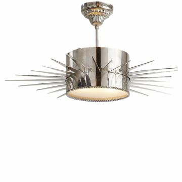 Soleil  Semi Flush Mount in Polished Nickel by Visual Comfort Signature