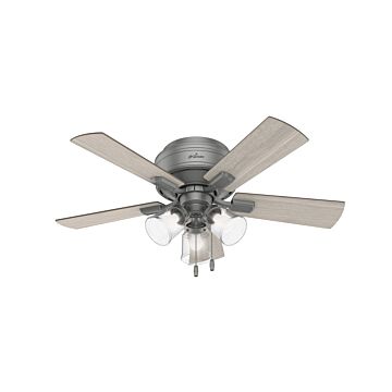 Crestfield 3-Light 42" Ceiling Fan in Matte Silver