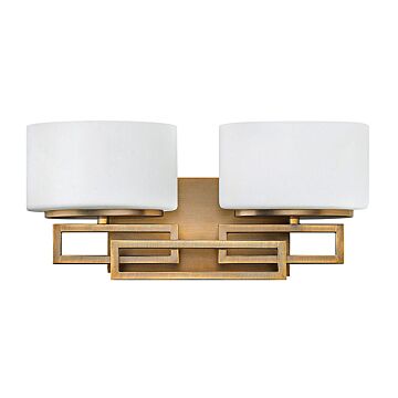 Hinkley Lanza 2-Light Bathroom Vanity Light In Brushed Bronze