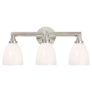 Wilton  Bathroom Vanity Light Sconce in Polished Nickel by Visual Comfort Signature