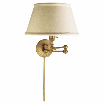 Boston Functional  Wall Sconce in Hand-Rubbed Antique Brass by Visual Comfort Signature