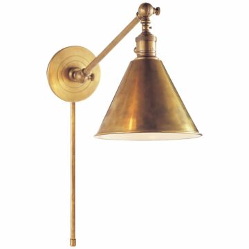 Boston Functional  Wall Sconce in Hand-Rubbed Antique Brass by Visual Comfort Signature