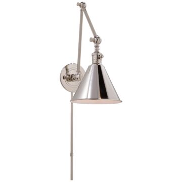 Boston Functional  Wall Sconce in Polished Nickel by Visual Comfort Signature