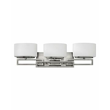 Hinkley Lanza 3-Light Bathroom Vanity Light In Antique Nickel