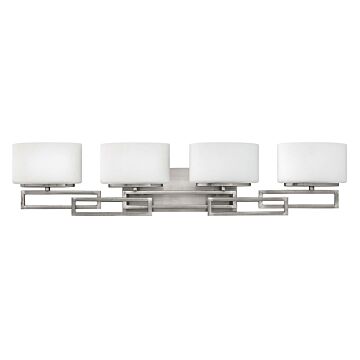 Hinkley Lanza 4-Light Bathroom Vanity Light In Antique Nickel