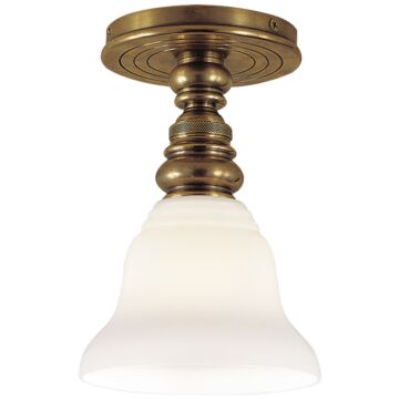 Boston  Flush Mount in Hand-Rubbed Antique Brass by Visual Comfort Signature