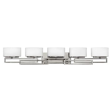 Hinkley Lanza 5-Light Bathroom Vanity Light In Antique Nickel