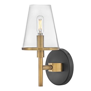 Marten 1-Light Bathroom Vanity Light in Heritage Brass