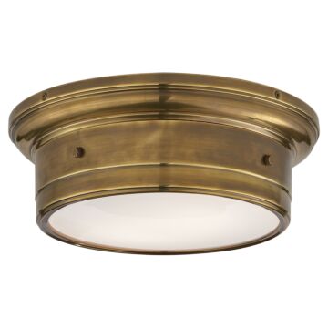 Siena  Flush Mount in Hand-Rubbed Antique Brass by Visual Comfort Signature