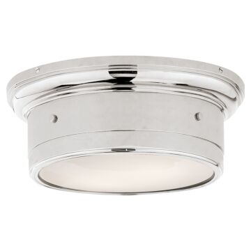 Siena  Flush Mount in Polished Nickel by Visual Comfort Signature