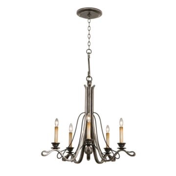 Keller Five Light Chandelier in Vintage Iron by Kalco