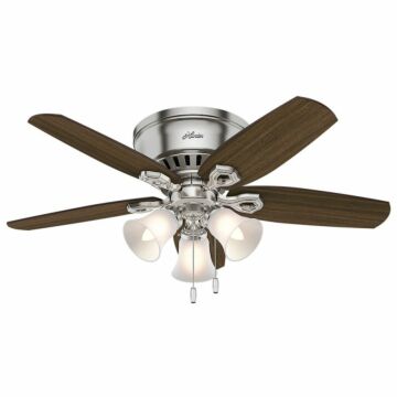 Builder 42"Ceiling Fan in Brushed Nickel by Hunter