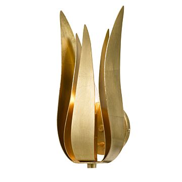 Broche One Light Wall Sconce in Antique Gold by Crystorama