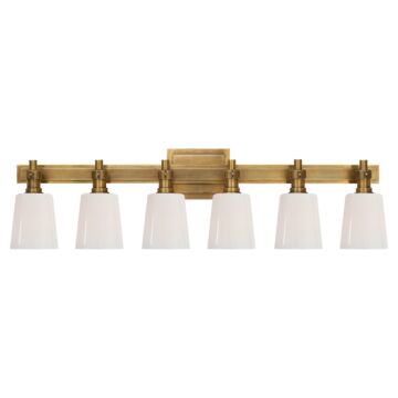 Bryant Bath  Linear Bathroom Vanity Light Sconce in Hand-Rubbed Antique Brass by Visual Comfort Signature