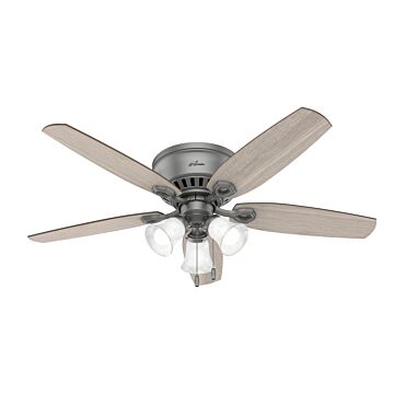 Builder 3-Light 52" Ceiling Fan in Matte Silver