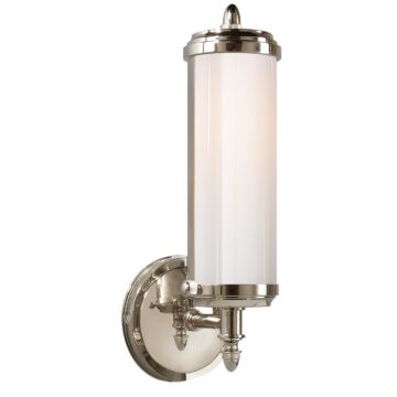 Merchant  Bathroom Vanity Light Sconce in Polished Nickel by Visual Comfort Signature