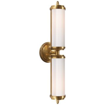 Merchant  Bathroom Vanity Light Sconce in Hand-Rubbed Antique Brass by Visual Comfort Signature