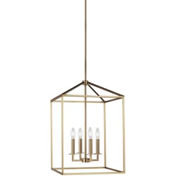 Generation Lighting Perryton 4-Light Foyer Light in Satin Brass