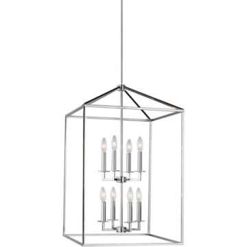 Generation Lighting Perryton 8-Light Foyer Light in Chrome