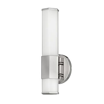 Hinkley Facet Bathroom Vanity Light In Polished Nickel