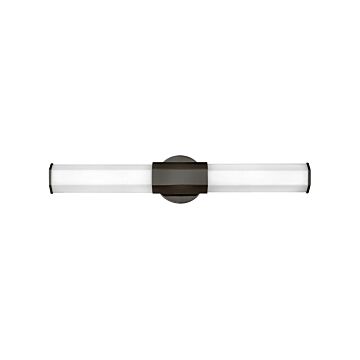 Hinkley Facet Bathroom Vanity Light In Black Oxide