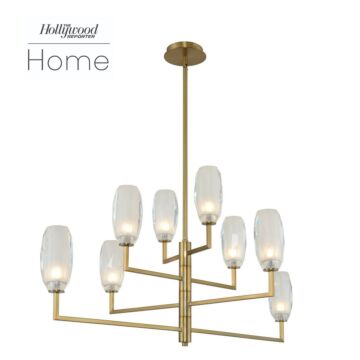 December LED Island Pendant in Winter Brass by Kalco