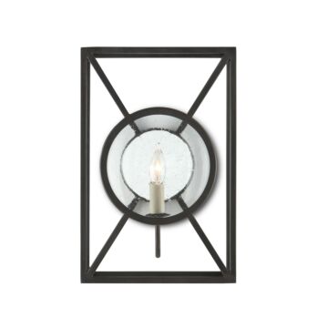 Currey & Company 15" Beckmore Black Wall Sconce in Old Iron