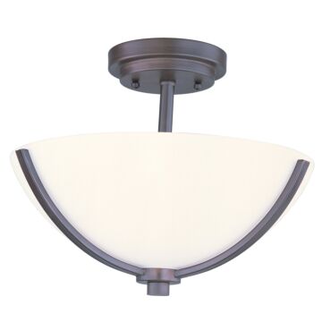Deven Three Light Semi Flush Mount in Oil Rubbed Bronze by Maxim