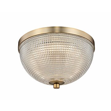 Kalco Portland Ceiling Light in Winter Brass