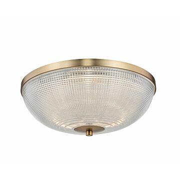 Portland LED Flush Mount in Winter Brass by Kalco