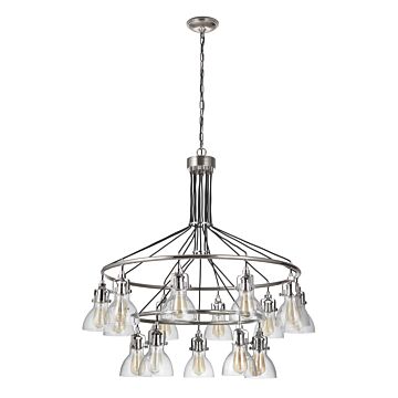 Craftmade Gallery State House 15-Light Chandelier in Polished Nickel