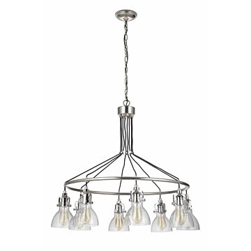 Craftmade Gallery State House 8-Light Chandelier in Polished Nickel