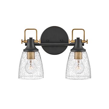 Hinkley Easton 2-Light Bathroom Vanity Light In Black